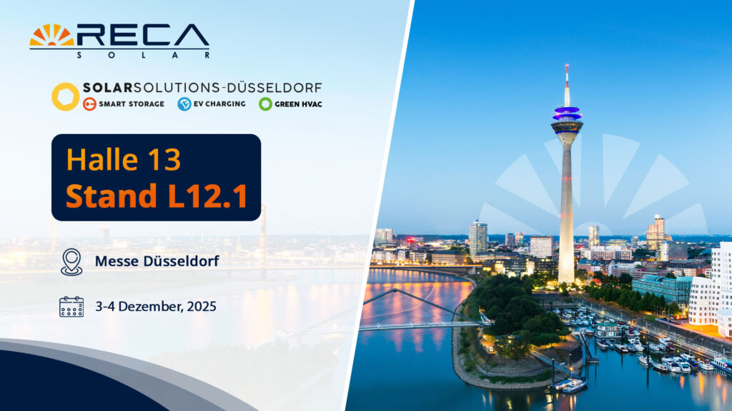 Reca Solar auf der Solar Solutions Düsseldorf 2025 – Halle 13 – L12.1